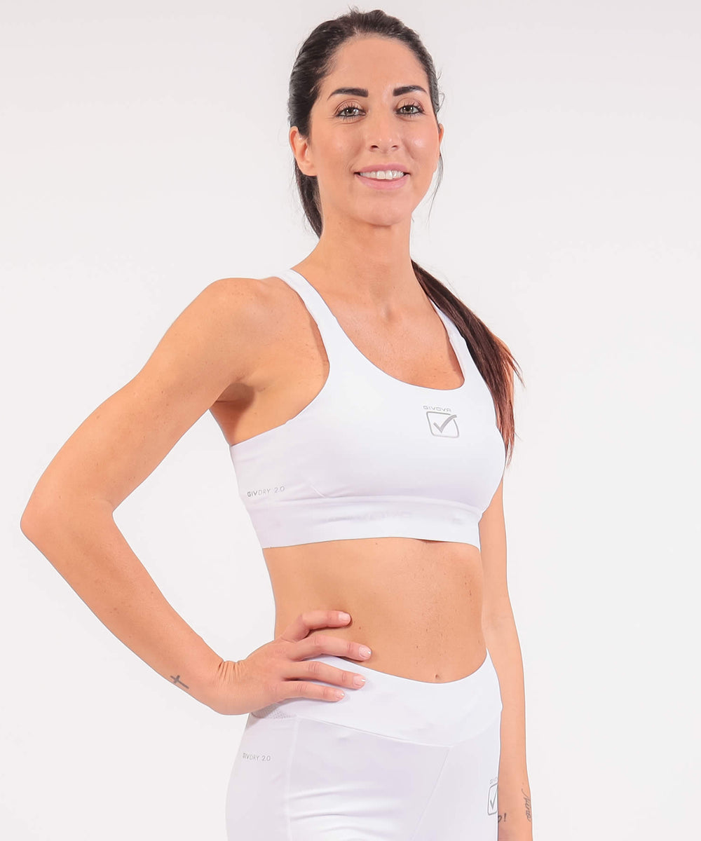 Top Givova Elastic Band nero da donna con banda elastica Givova Top Planet Sport Italia
