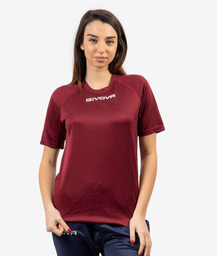 Shirt One Microforata BOY Granata Givova Maglie e T-Shirt Planet Sport Italia
