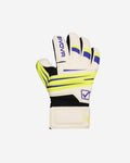 Guanti da portiere Givova Diamante blu e giallo fluo per partite di calcio