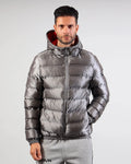 Giubbotto Givova Master grigio chiaro/rosso — giubbotto sportivo da squadra per calcio