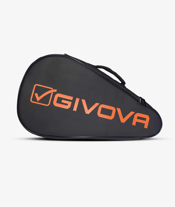 Borsa Givova Padel nero/arancio fluo — borsa sportiva per padel Givova Planet Sport Italia