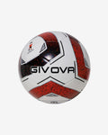 Pallone Givova Academy School nero/rosso — pallone da calcio per allenamento e partita