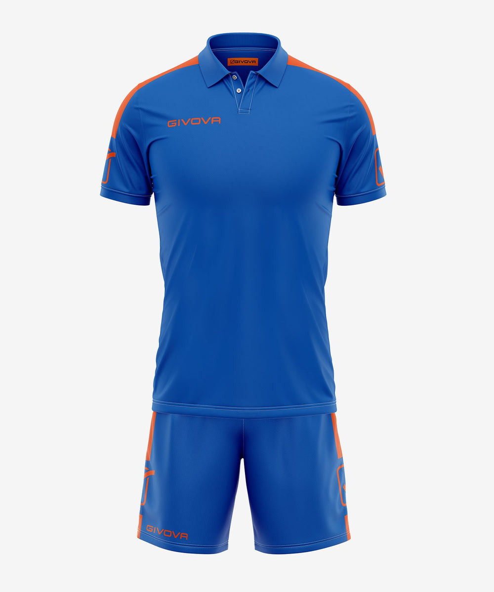 azzurro arancio fluo Givova Kit Planet Sport Italia