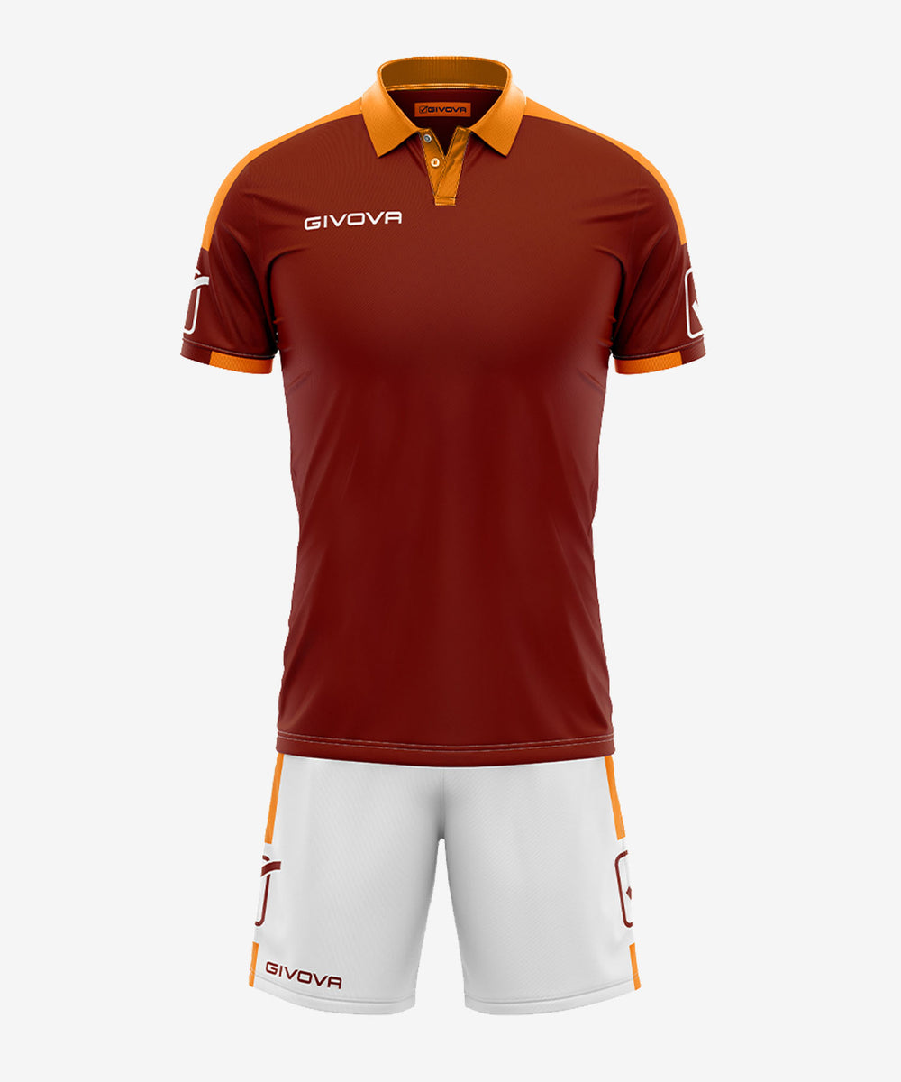 granata arancio Givova Kit Planet Sport Italia