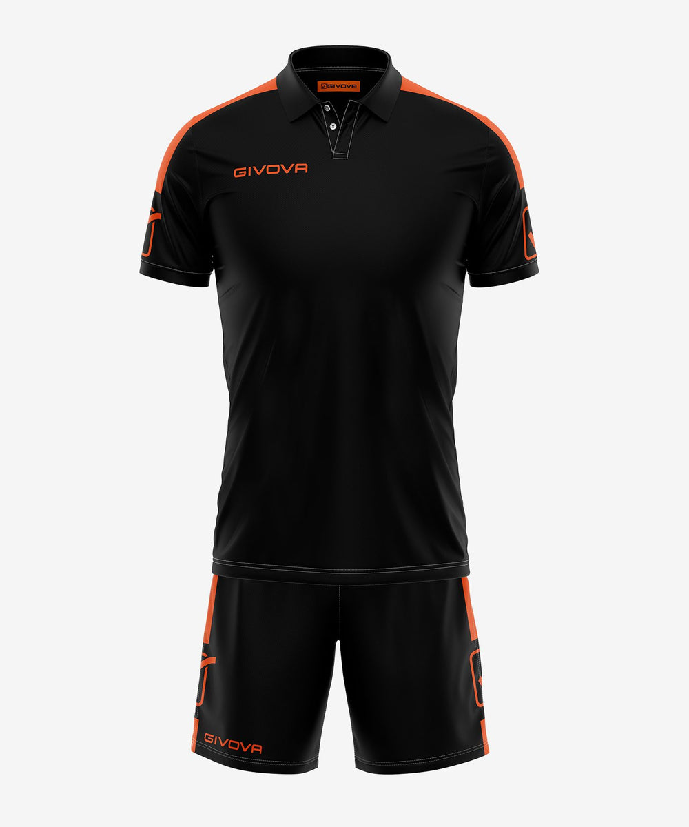 nero arancio fluo Givova Kit Planet Sport Italia