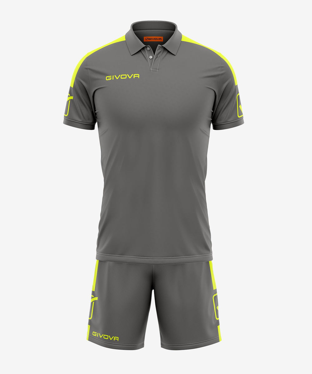 grigio scuro giallo fluo Givova Kit Planet Sport Italia