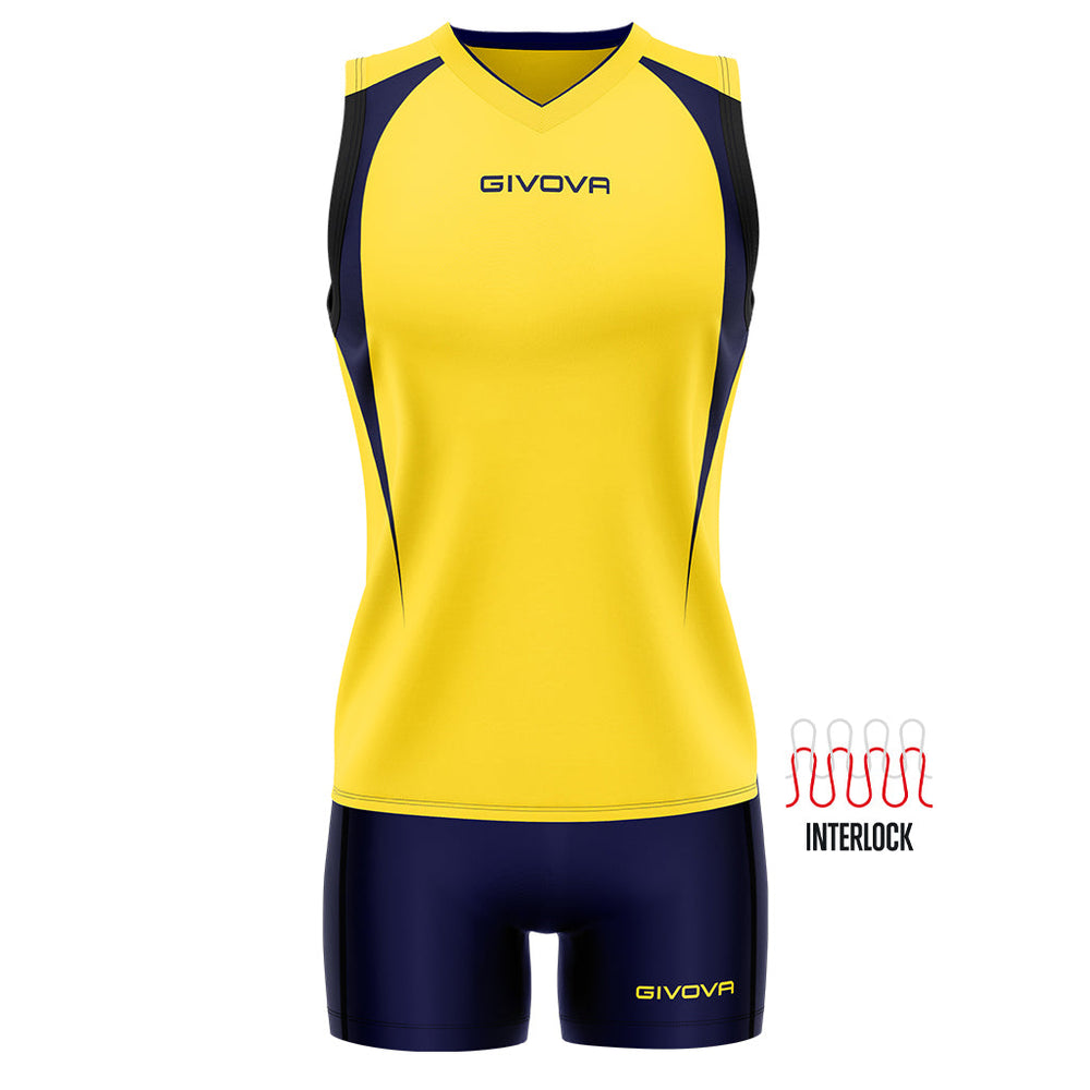 Givova Kit Volley Spike giallo blu Givova Kit Planet Sport Italia