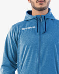 Tuta Givova King Cotone Terry (Poker) - AZZURRO MELANGE/BLU