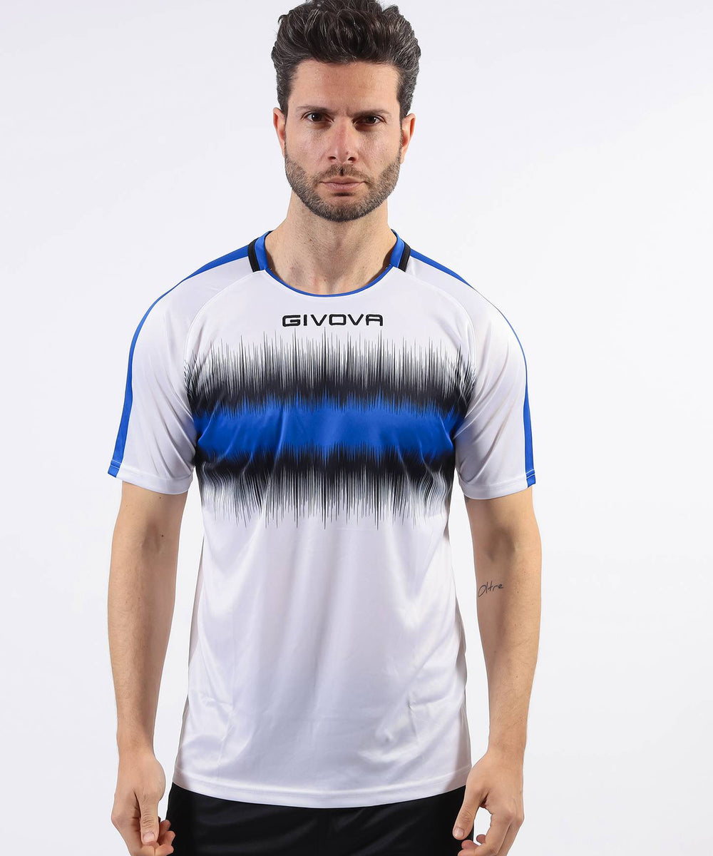 Maglia Givova Shirt Radio Interlock rossa e nera da gioco in poliestere interlock Givova Maglie e T-Shirt Planet Sport Italia