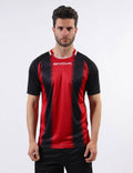 SHIRT STRIPE  M/C INTERLOCK ROSSO/NERO