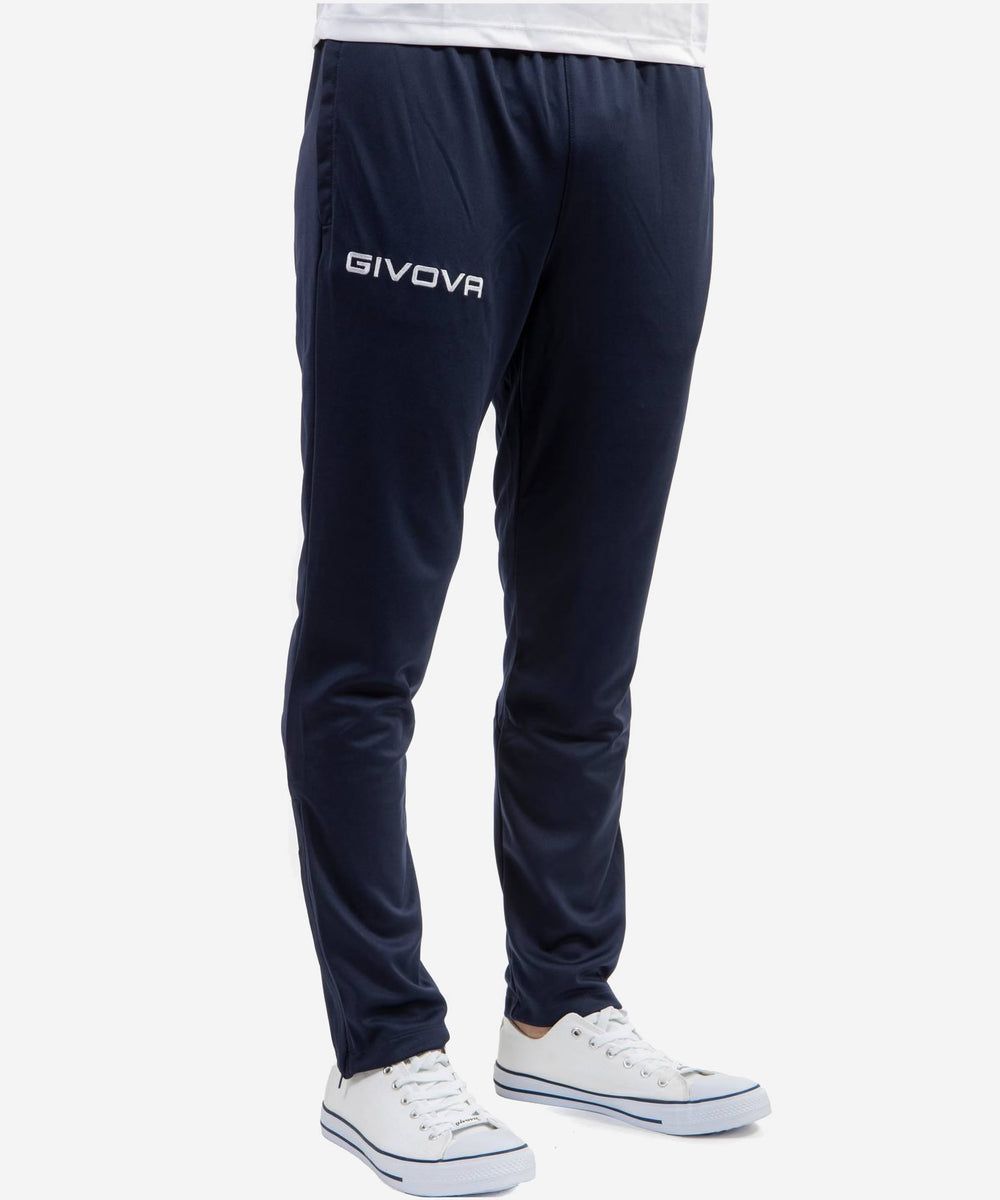 Pantalone Givova 100 blu da allenamento e riscaldamento Givova Pantaloni Planet Sport Italia