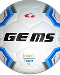 Pallone Gems Olimpico Team N°4 bianco/azzurro — pallone da calcio per allenamento e partita