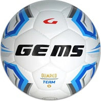 Pallone da calcio Gems Olimpico Team numero 4 bianco e azzurro Gems Palloni Planet Sport Italia