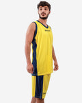 Completo Givova Kit Power Interlock - GIALLO/BLU
