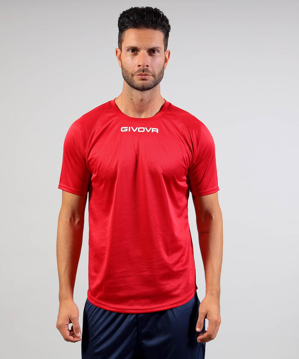 Shirt One Microforata BOY Rosso Givova Maglie e T-Shirt Planet Sport Italia