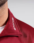 Giacca Givova Polarfleece Mono 500 - GRANATA