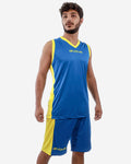 Completo Givova Kit Power Interlock - AZZURRO/GIALLO