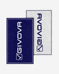 Telo mare Givova Double Face 80x165 bianco e azzurro