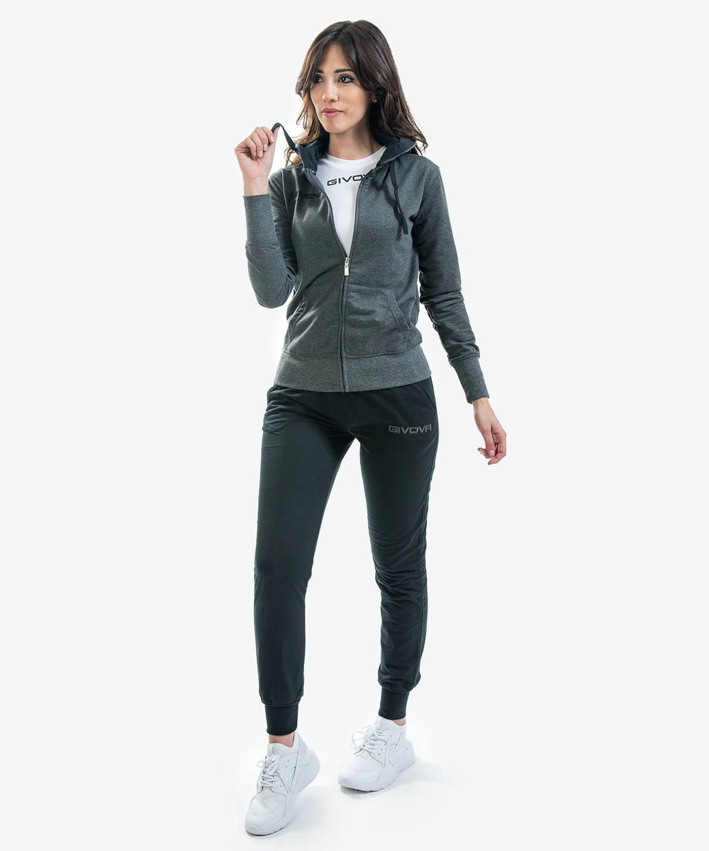 Tuta Givova King Donna Cotone Terry - GRIGIO/BLU Givova Tute Planet Sport Italia