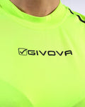 Maglia Givova Running Shirt - GIALLO FLUO/NERO