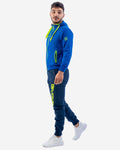 Tuta Givova Winner Microfibra - AZZURRO/GIALLO FLUO