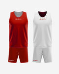Completo Givova Kit Double in Mesh - ROSSO/BIANCO