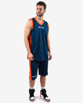 Completo Givova Kit Power Interlock - BLU/ARANCIO