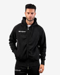 Felpa Givova King Fullzip nera con zip intera per allenamento e dopo partita