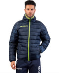 Giubbotto Givova Olanda blu/giallo fluo — giacca sportiva da squadra per calcio