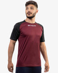 Maglia Givova Capo Interlock granata/nero — maglia da gara e allenamento calcio bambino
