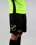 Completo Givova Kit Portiere Hyguana - GIALLO FLUO/NERO