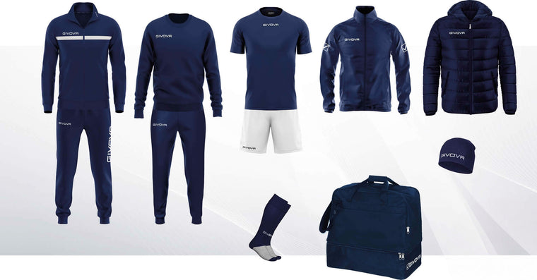 Box One Blu/Bianco composizione A
