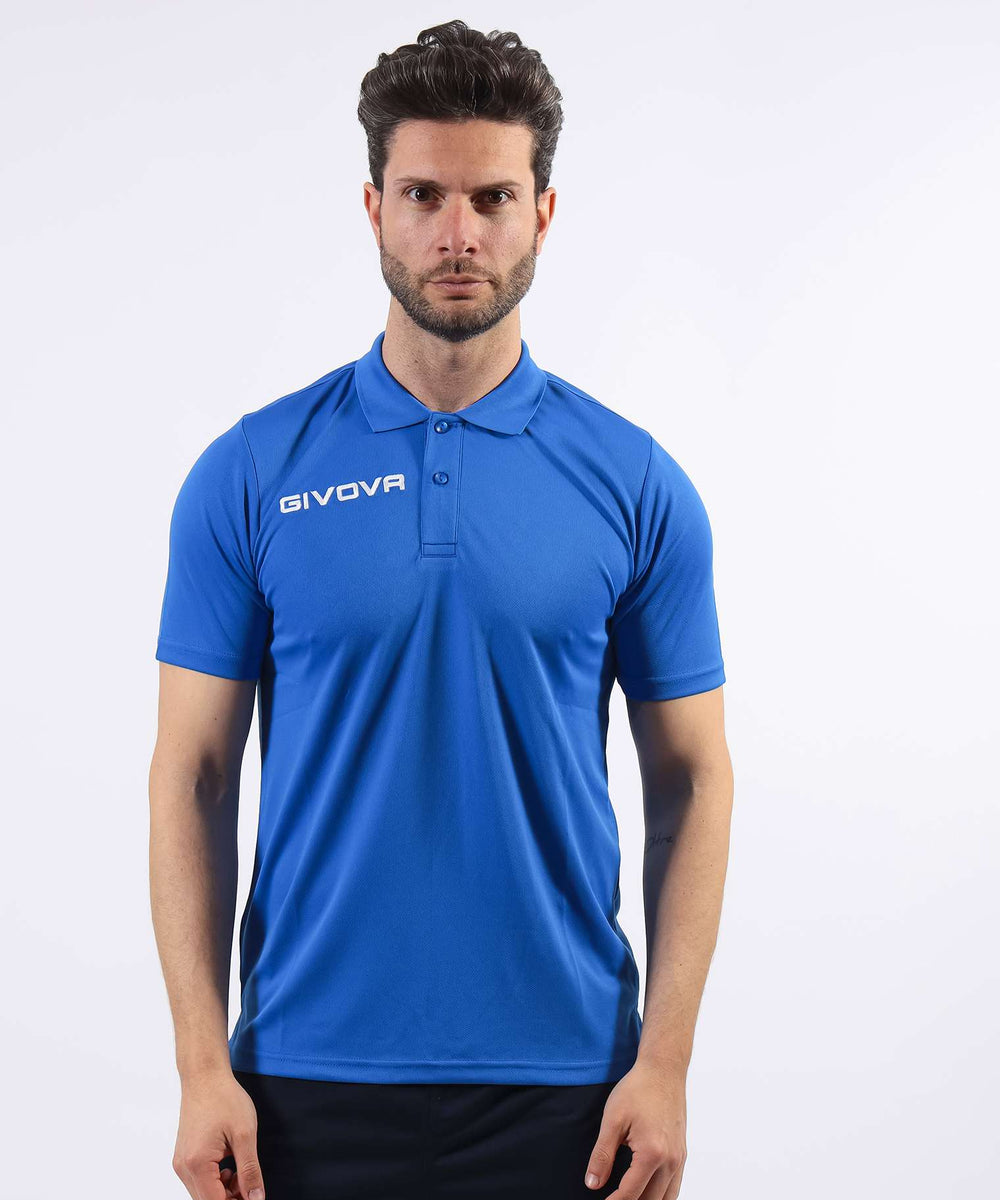 Polo Givova Pocket in Mesh - AZZURRO Givova Polo Planet Sport Italia
