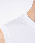 GIVOVA CANOTTA COTONE SPONSOR LOGO BIG BIANCO