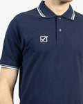 Polo Givova Cotone Piquet Action - BLU/BIANCO