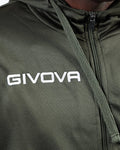 Tuta Givova King in Polarfleece (Sorrento) - VERDE MILITARE/NERO