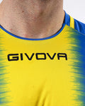 Maglia Givova Shirt Stripe M/C Interlock - AZZURRO/GIALLO