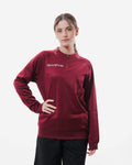 Maglia Givova Polarfleece Tecnica (Half Zip) 500 granata — maglia tecnica da allenamento