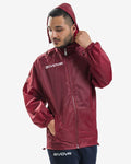 Rain jacket Givova Basico granata — giacca antipioggia per allenamento