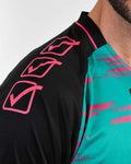 Completo Givova Kit Portiere Difesa - VERDE PETROLIO/FUXIA FLUO