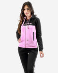 Tuta Givova Donna 101 con Banda e Cappuccio in Fleece lilla — tuta sportiva donna
