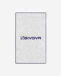 Telo Givova Big Cinigliato 80x165 bianco/blu — telo sportivo per palestra e doccia