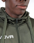 Tuta Givova King in Polarfleece (Sorrento) - VERDE MILITARE/NERO