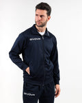 Giacca Givova Polarfleece Mono 500 blu in pile monocolore da panchina