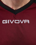 Maglia Givova Shirt Revolution Interlock - GRANATA/NERO