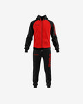 Tuta Givova Super King Felpa - ROSSO/NERO