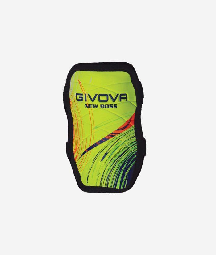 Parastinco Givova New Boss giallo fluo per il calcio Givova Protezioni Planet Sport Italia