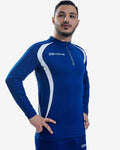 Maglia Givova Running Long blu — maglietta tecnica traspirante per la corsa