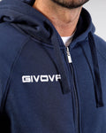 Felpa Givova King Fullzip - BLU
