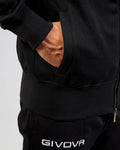 Felpa Givova King Fullzip - NERO